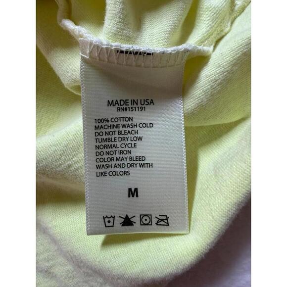 Adidas YEEZY Calabasas USA  Long Sleeve Tee Shirt Frozen Yellow Medium - Picture 7 of 8